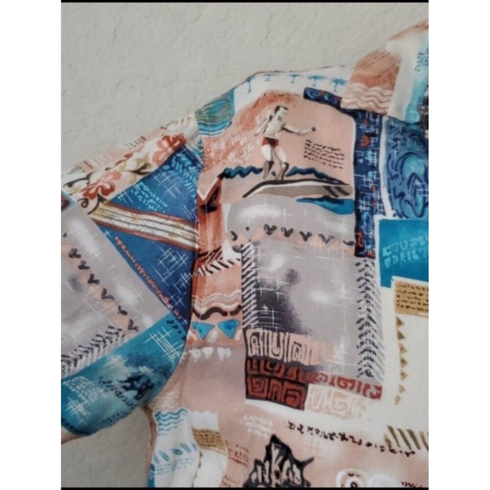 Batik Bay Men's Tropical Hawaiian Camp Shirt - Multicolor Rayon (Size M) - Picture 4 of 8